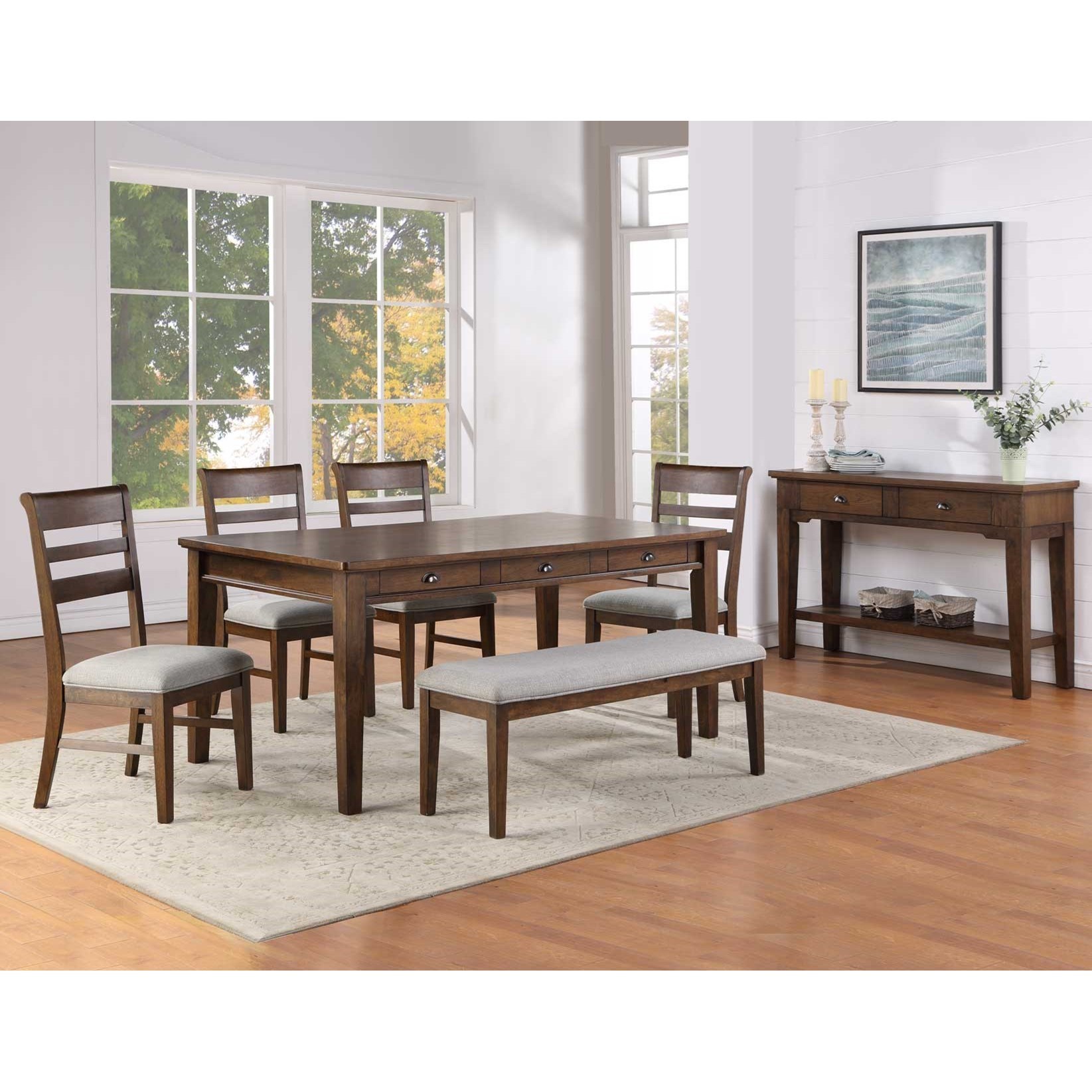 Steve Silver Ora OR700 Dining Room Group 1 Dining Room Group Brown